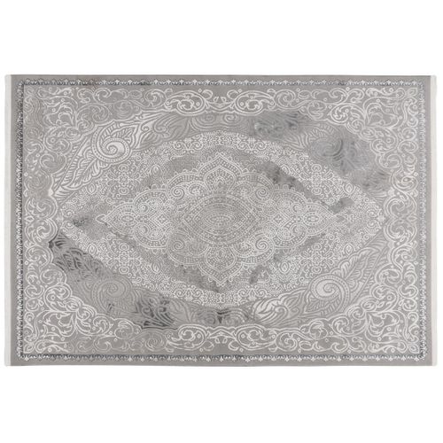 Telio - Tapis Rectangulaire Motif Oriental - Gris Anthracite -  200x290 Cm
