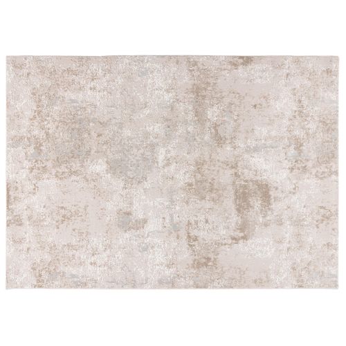 Telio - Tapis Rectangulaire Motif Relief - Taupe -  80x150 Cm