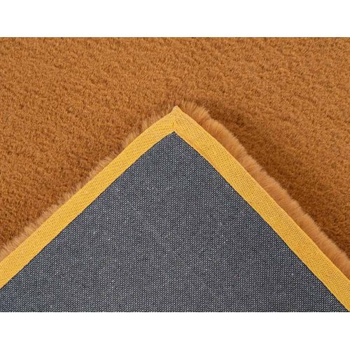 Joy - Tapis Rectangulaire - Fausse Fourrure - Orange