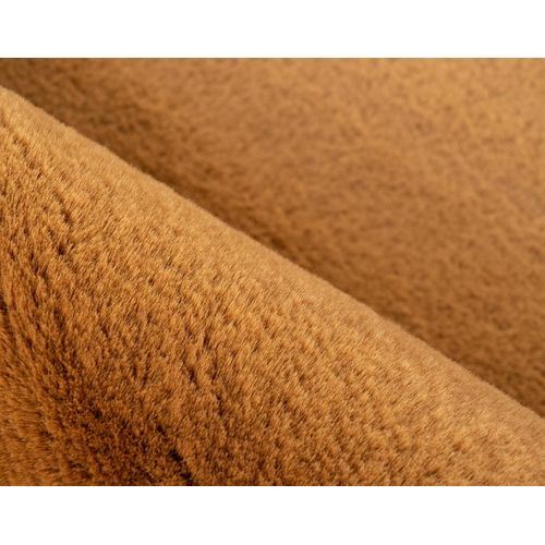 Joy - Tapis Rectangulaire - Fausse Fourrure - Orange