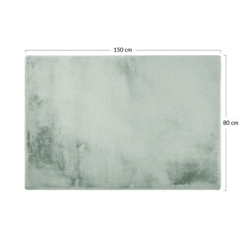 Joy - Tapis Rectangulaire - Fausse Fourrure - Vert Sauge -  80x150 Cm