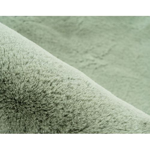 Joy - Tapis Organique - Fausse Fourrure - Vert Sauge