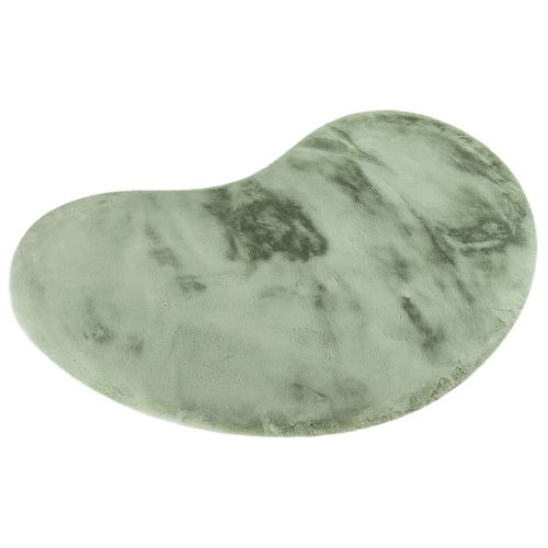 Joy - Tapis Organique - Fausse Fourrure - Vert Sauge