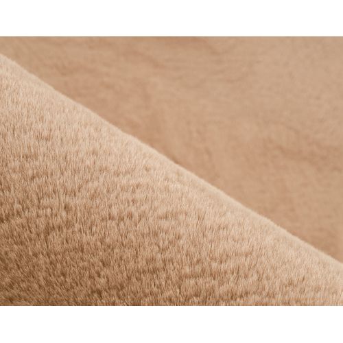 Joy - Tapis Organique - Fausse Fourrure - Corail