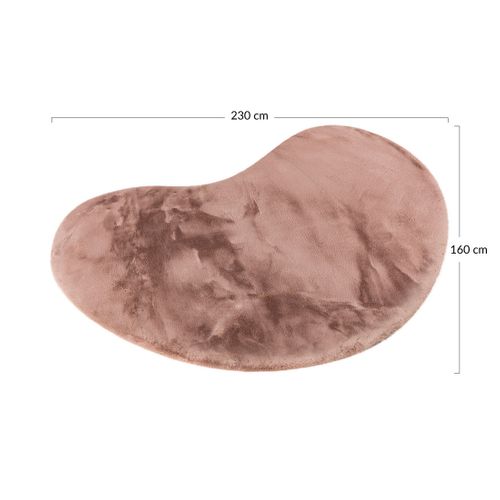 Joy - Tapis Organique - Fausse Fourrure - Rose