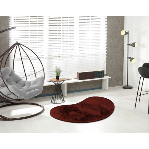 Joy - Tapis Organique - Fausse Fourrure - Rouge