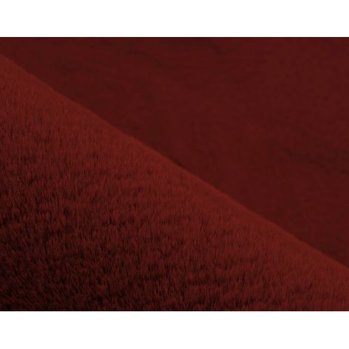 Joy - Tapis Organique - Fausse Fourrure - Rouge