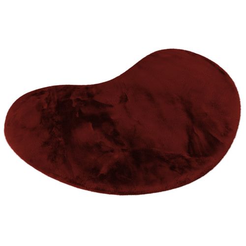 Joy - Tapis Organique - Fausse Fourrure - Rouge