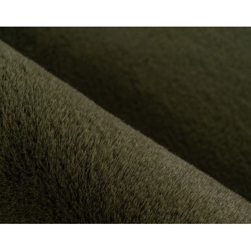 Joy - Tapis Rond - Fausse Fourrure - Vert -  200x200 Cm