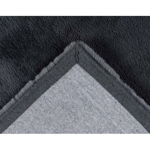 Joy - Tapis Rectangulaire - Fausse Fourrure - Gris Anthracite