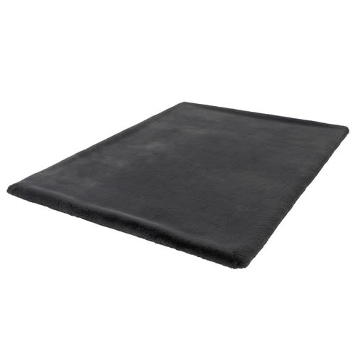 Joy - Tapis Rectangulaire - Fausse Fourrure - Gris Anthracite