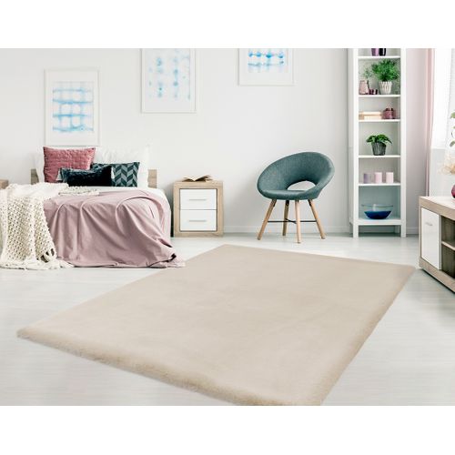 Joy - Tapis Rectangulaire - Fausse Fourrure - Crème -  240x330 Cm