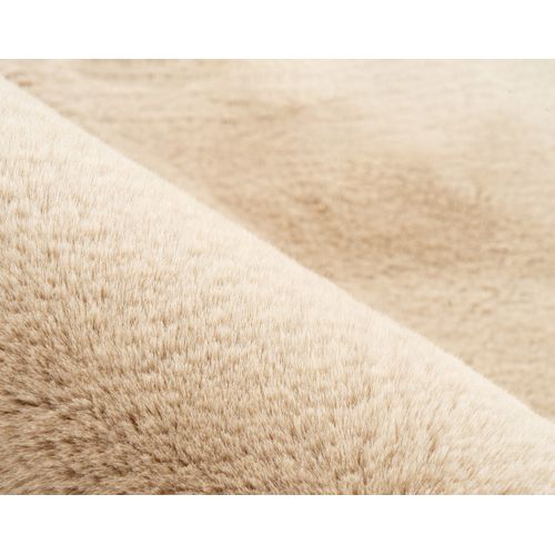 Joy - Tapis Organique - Fausse Fourrure - Crème