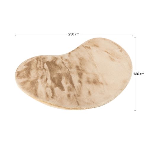 Joy - Tapis Organique - Fausse Fourrure - Crème