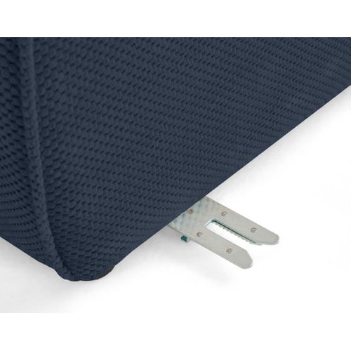 Ellie - Canapé Modulable D'angle Réversible 5 Places En Velours Texturé