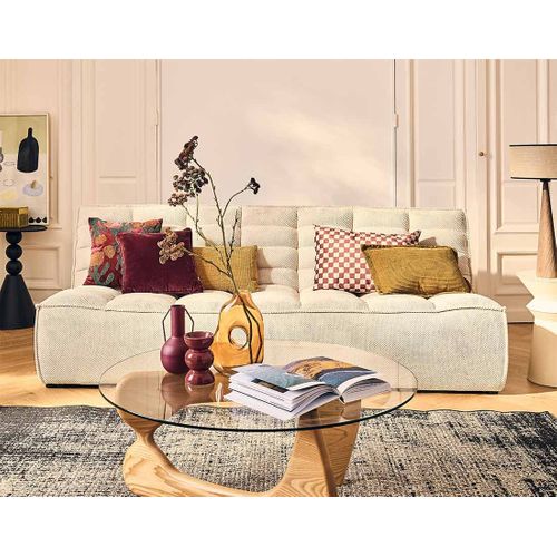 Ellie - Canapé 3 Places En Velours Texturé