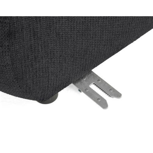 Debbie - Canapé Modulable D'angle Droit 5 Places En Tissu Texturé