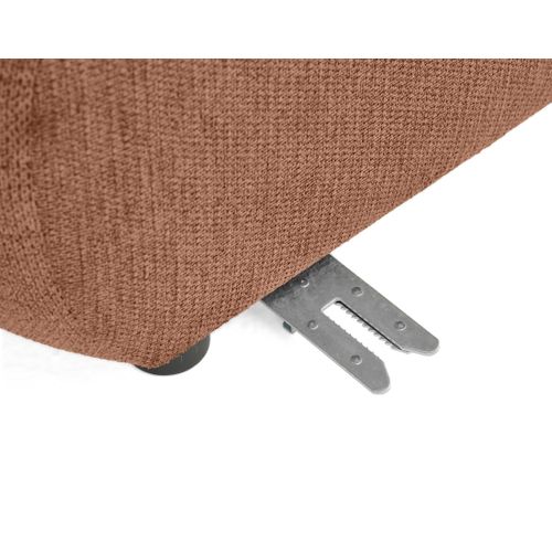 Debbie - Canapé Modulable D'angle Gauche 4 Places Avec Accoudoir En Tissu Texturé