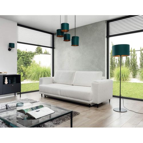 Maddie - Canapé Droit 3 Places Convertible Avec Coffre En Tissu Bouclette