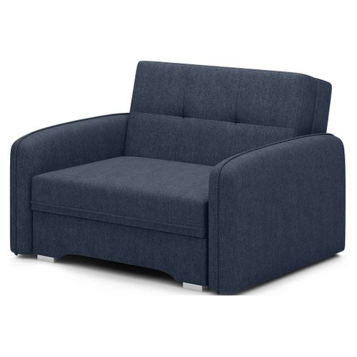 Michelle - Fauteuil Convertible Avec Coffre En Velours Bleu