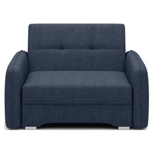 Michelle - Fauteuil Convertible Avec Coffre En Velours Bleu