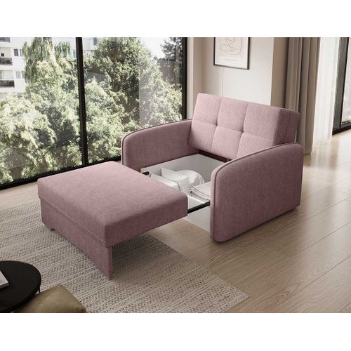 Michelle - Fauteuil Convertible Avec Coffre En Velours