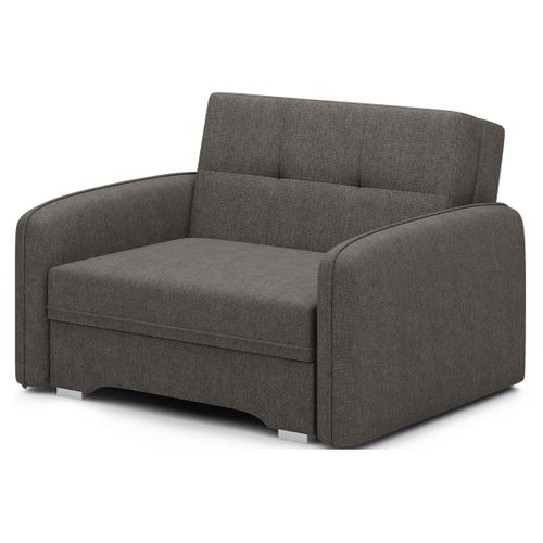 Michelle - Fauteuil Convertible Avec Coffre En Velours Gris Foncé