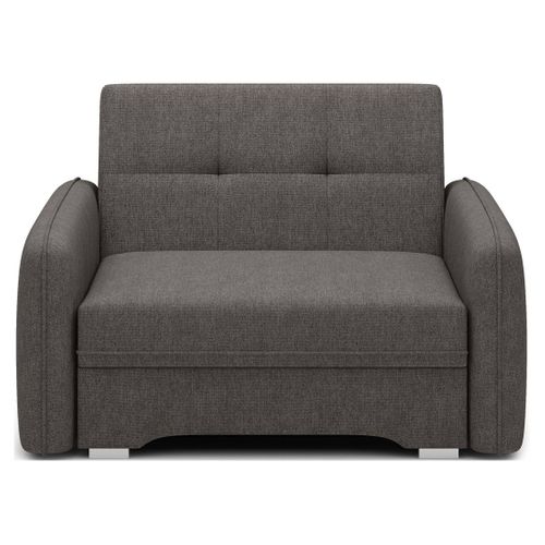 Michelle - Fauteuil Convertible Avec Coffre En Velours Gris Foncé