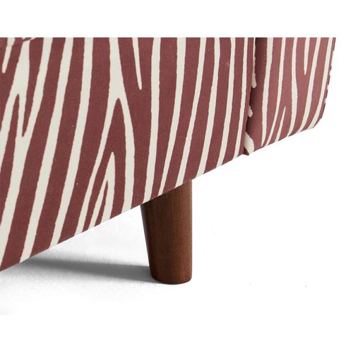 Rune - Fauteuil Zèbre En Velours
