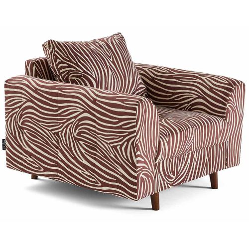 Rune - Fauteuil Zèbre En Velours