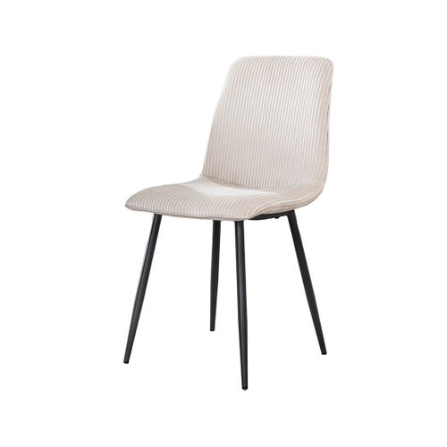 Iris - Lot De 4 Chaises - En Velours Côtelé Et Velours