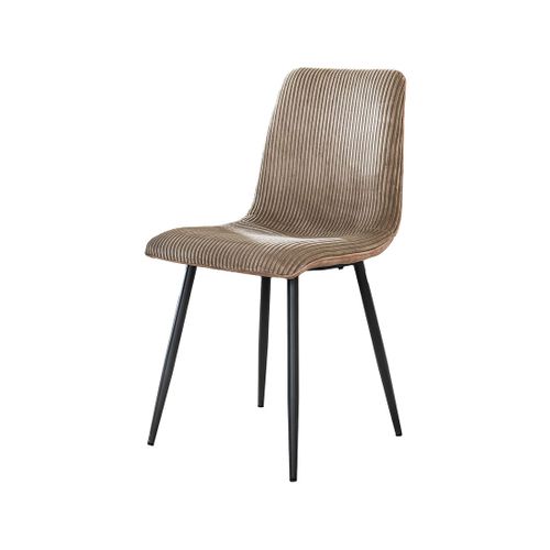 Iris - Lot De 4 Chaises - En Velours Côtelé Et Velours