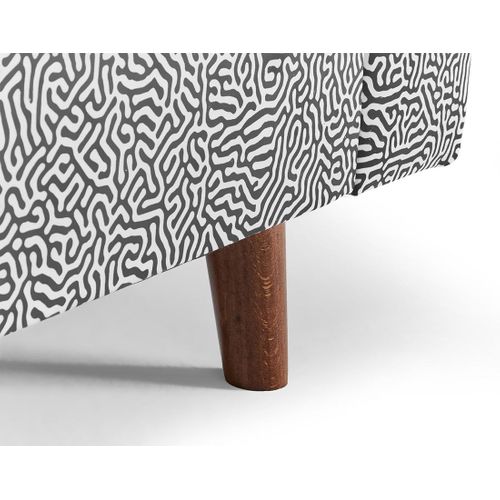 Rune - Fauteuil Motif Graphique En Velours