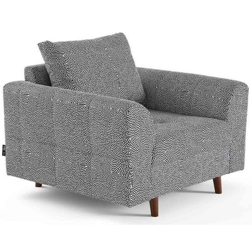 Rune - Fauteuil Motif Graphique En Velours