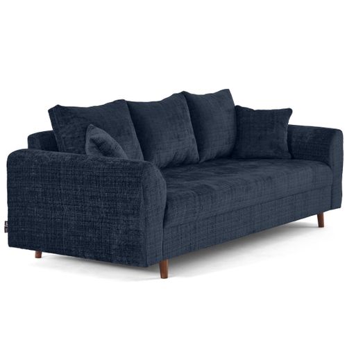 Rune - Canapé Droit 3 Places En Velours Texturé