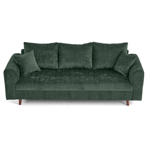 Rune - Canapé Droit 3 Places En Velours Texturé