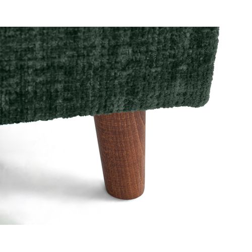Rune - Fauteuil En Velours Texturé Vert