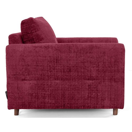 Rune - Fauteuil En Velours Texturé Prune
