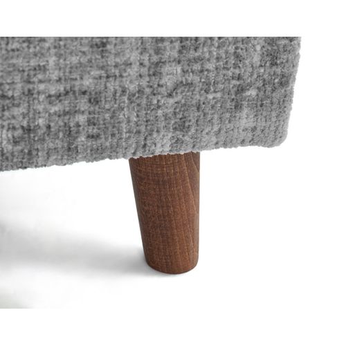 Rune - Fauteuil En Velours Texturé Gris