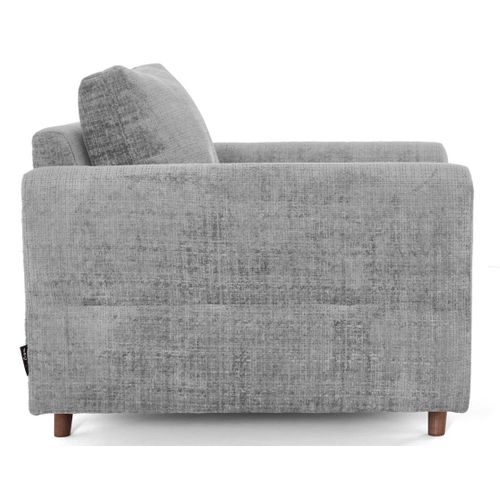 Rune - Fauteuil En Velours Texturé Gris