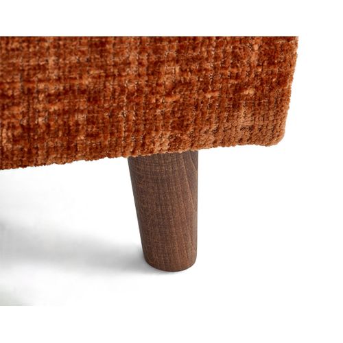 Rune - Fauteuil En Velours Texturé Rouille