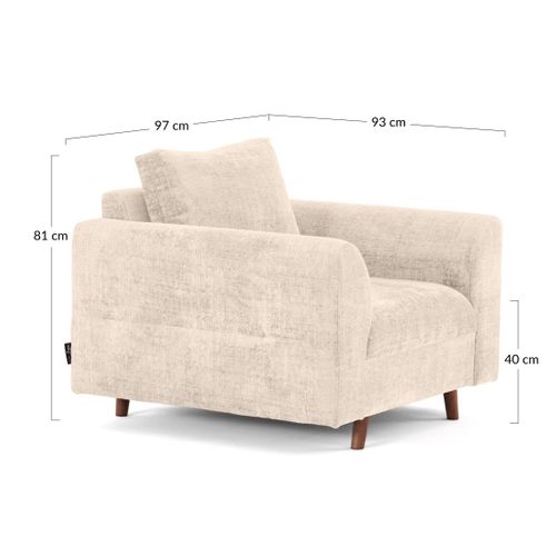 Rune - Fauteuil En Velours Texturé Rouille