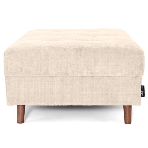 Rune - Pouf En Velours Texturé Beige