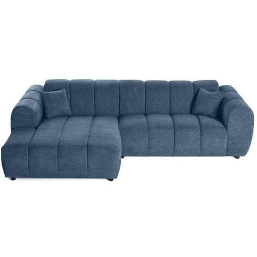 Curtis - Canapé D'angle Gauche 4 Places En Tissu Texturé