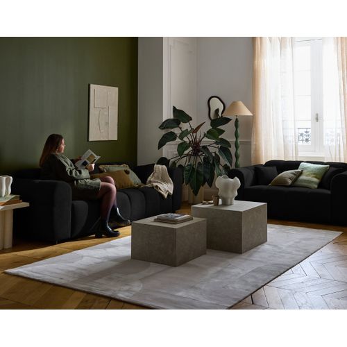 Ray - Canapé Droit 3 Places En Tissu Texturé