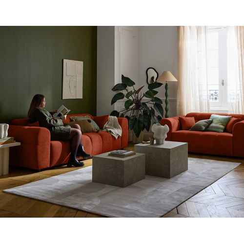 Ray - Canapé Droit 3 Places En Tissu Texturé