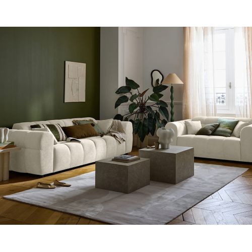 Ray - Canapé Droit 3 Places En Tissu Texturé