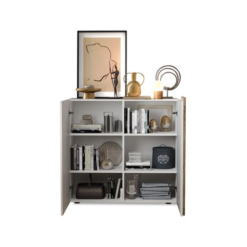 Leon - Buffet Bas - 2 Portes - 113x121 Cm
