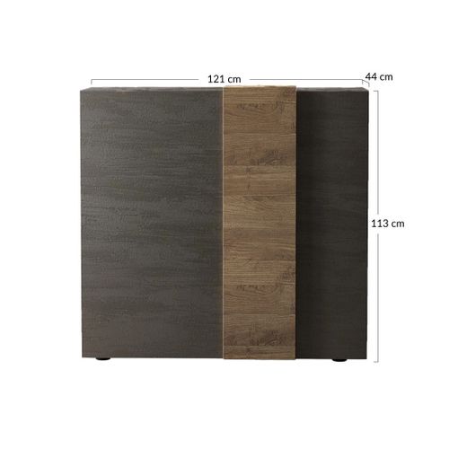 Leon - Buffet Bas - 2 Portes - 113x121 Cm