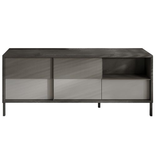 Jules - Meuble TV - 2 Portes Et 1 Tiroir - 156 Cm Gris